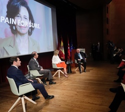 Lanzamiento de la campaña "Spain for Sure", con los embajadores de la Marca España al fondo